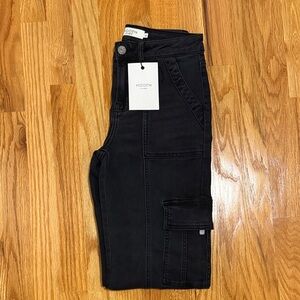 Black Cargo Jeans